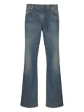 Balmain washed-effect straight-leg jeans - Blue