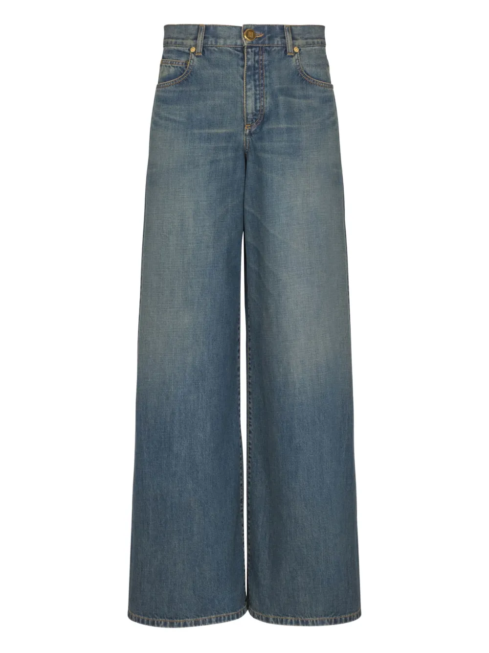 Balmain faded wide-leg jeans | Blue | Image 1