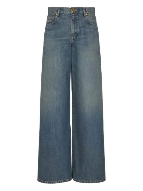 Balmain フェイデッド ワイドジーンズ