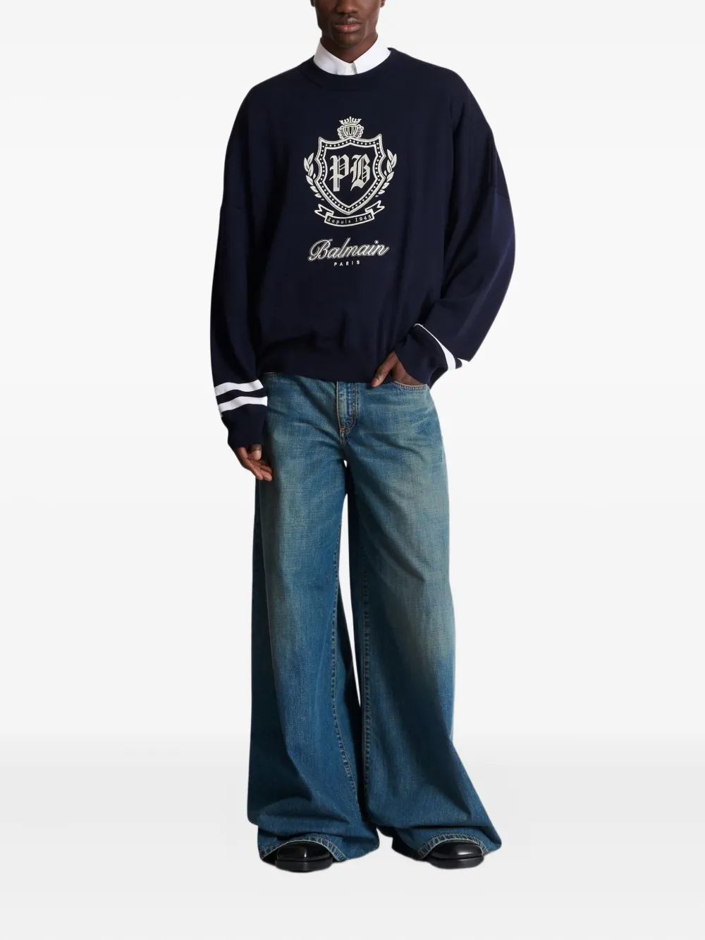 Balmain faded wide-leg jeans | Wide-Leg Jeans | Image 2