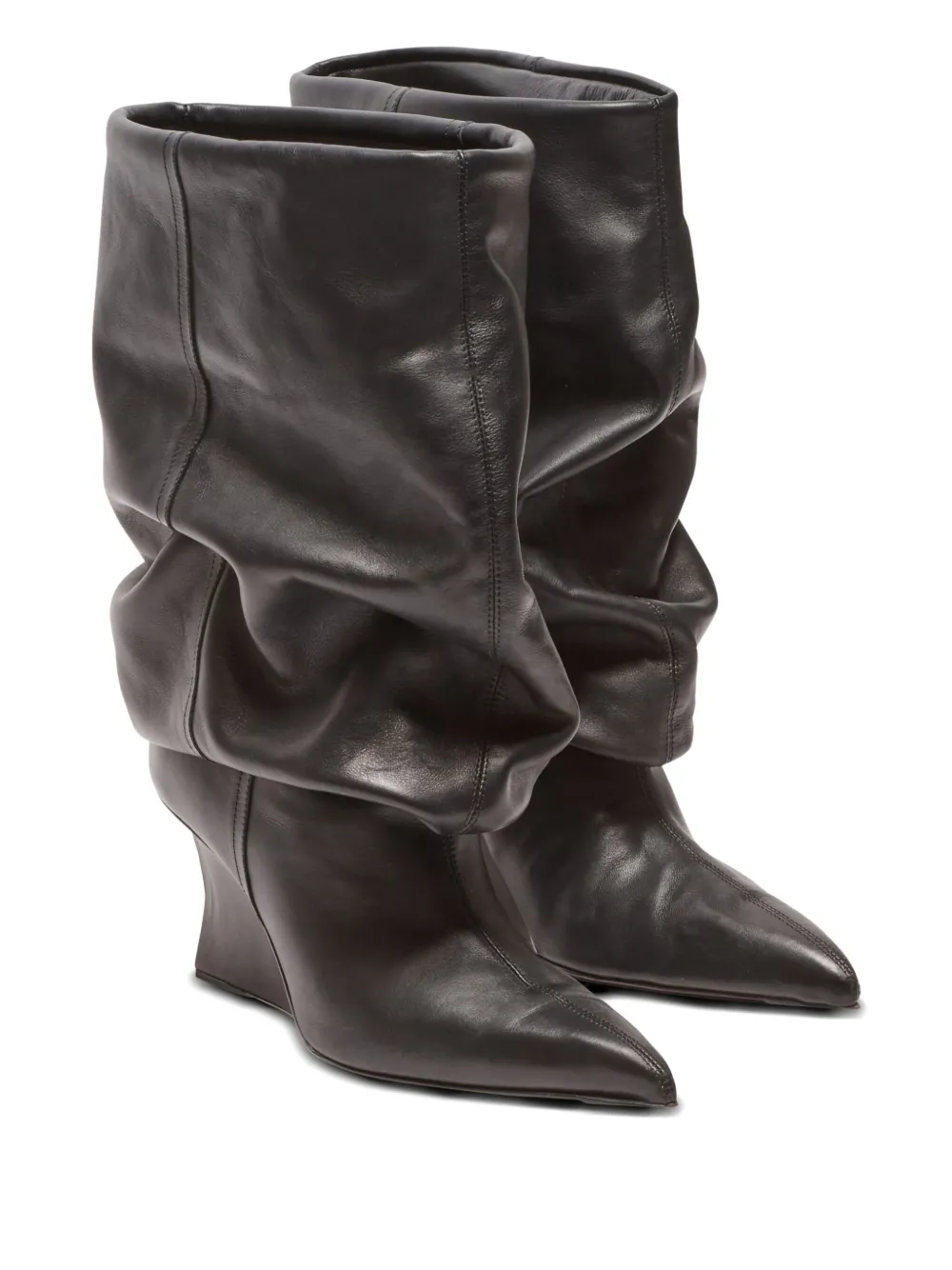 Balmain 75mm slouchy wedge ankle boots | Ankle Boots | Image 2