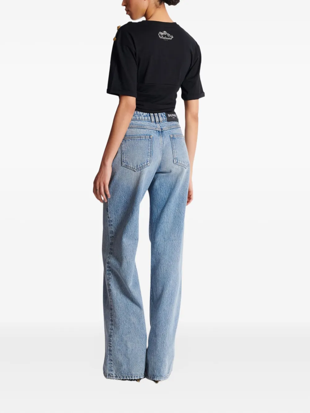 Balmain Straight-leg Jeans In Blue