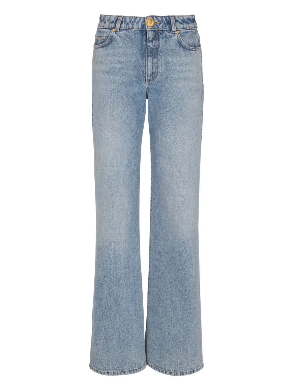Balmain Straight-leg Jeans In Blue