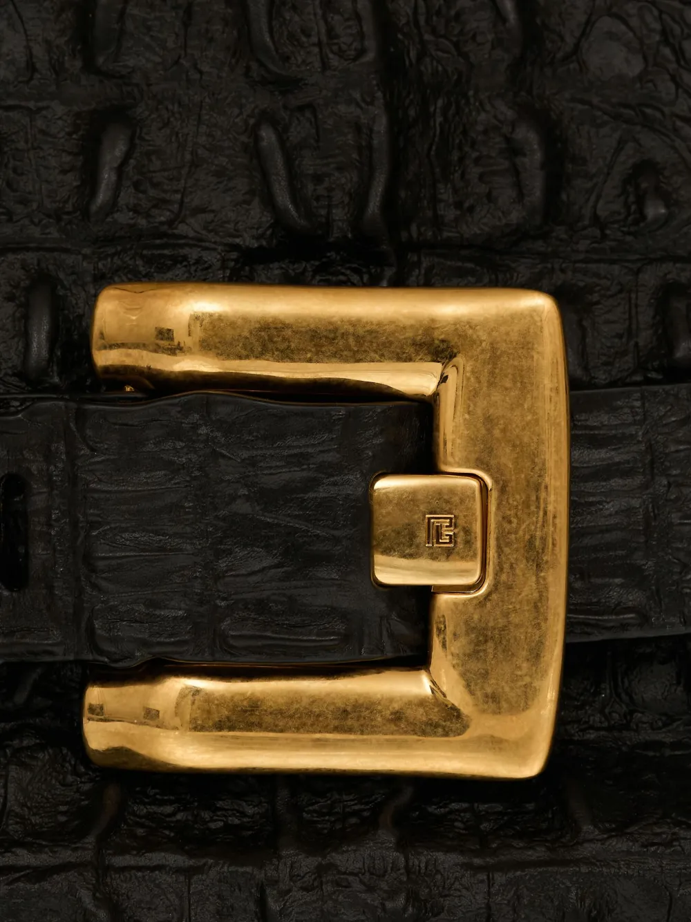 Balmain Medium Anthem schoudertas Zwart