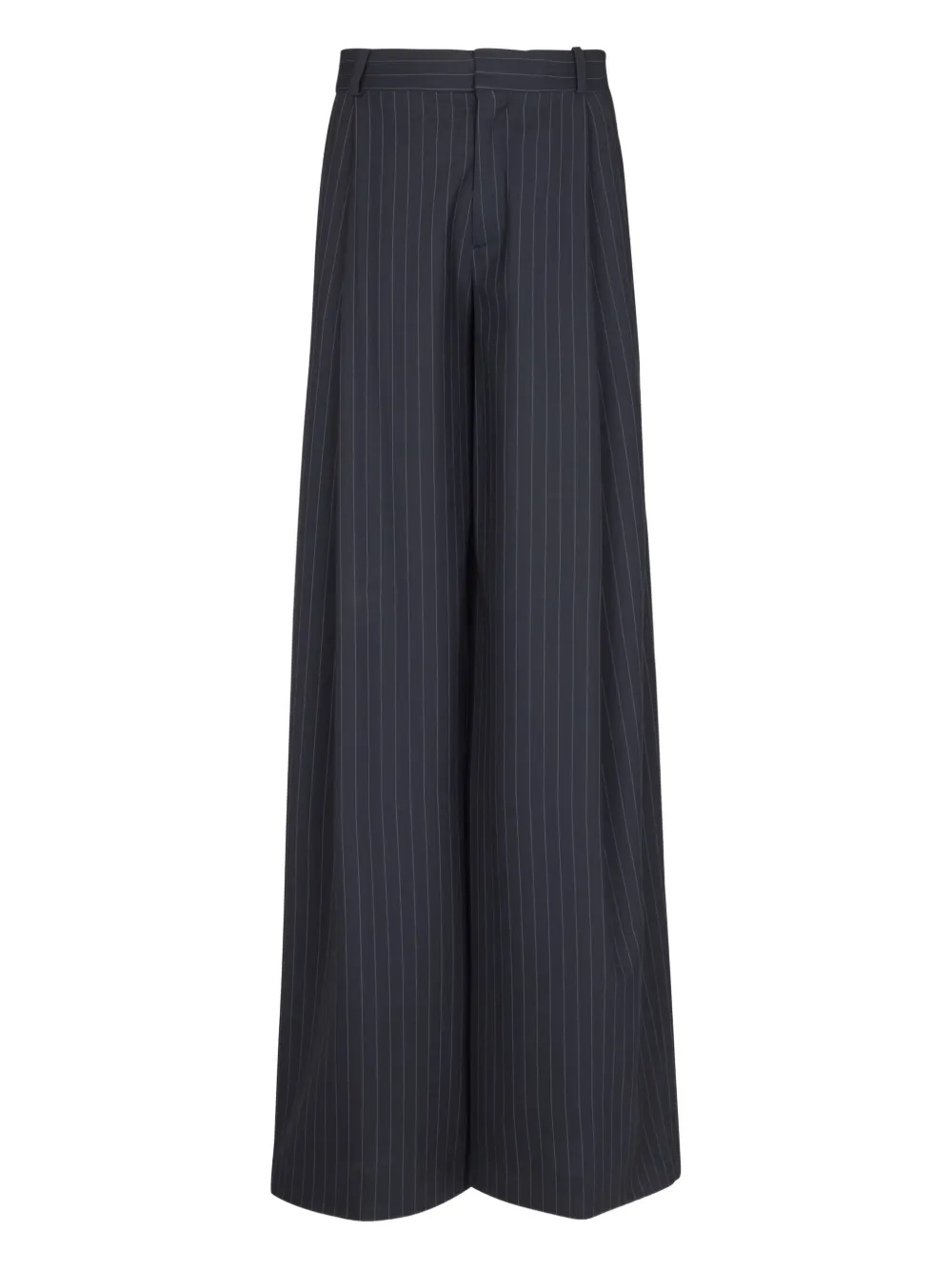 Balmain pinstripe-pattern pleated trousers | Blue | Image 1