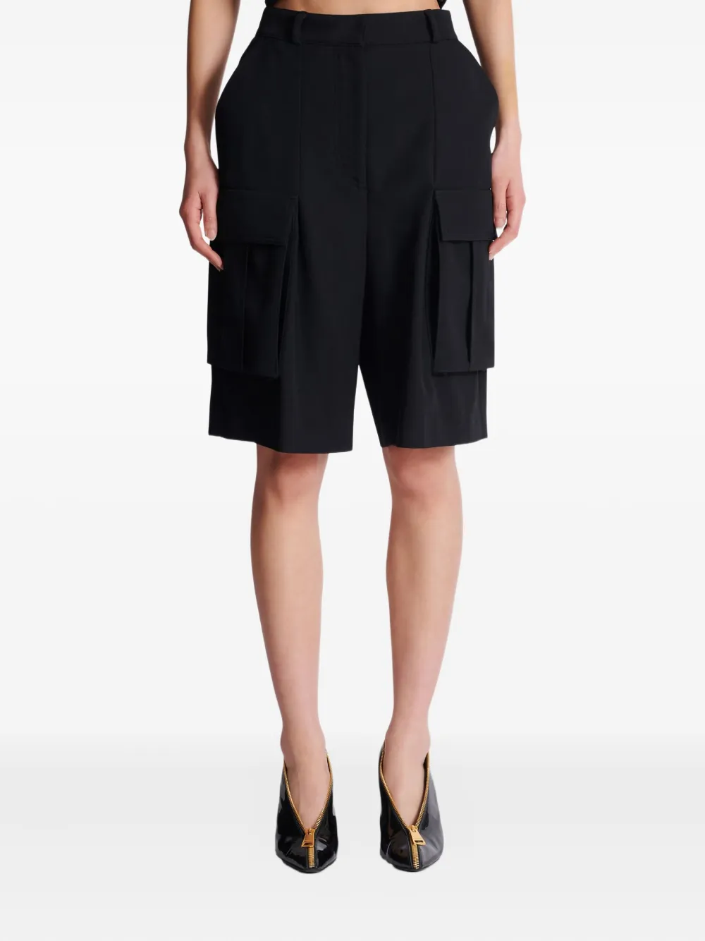 Balmain pleated cargo shorts | Knee-Length Shorts | Image 2
