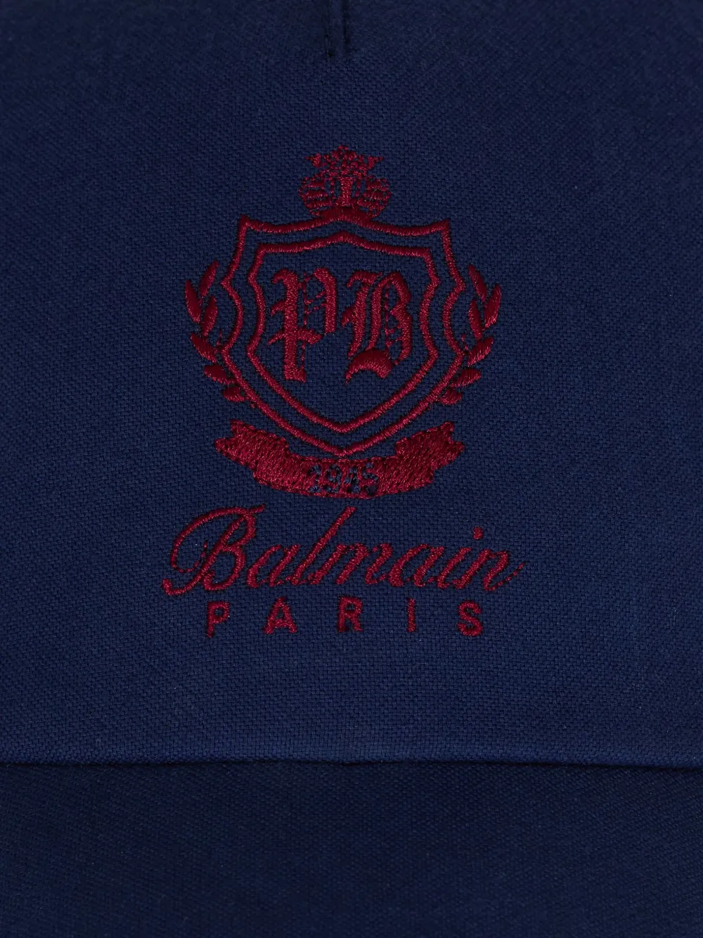 Balmain Honkbalpet met wapenschild Blauw