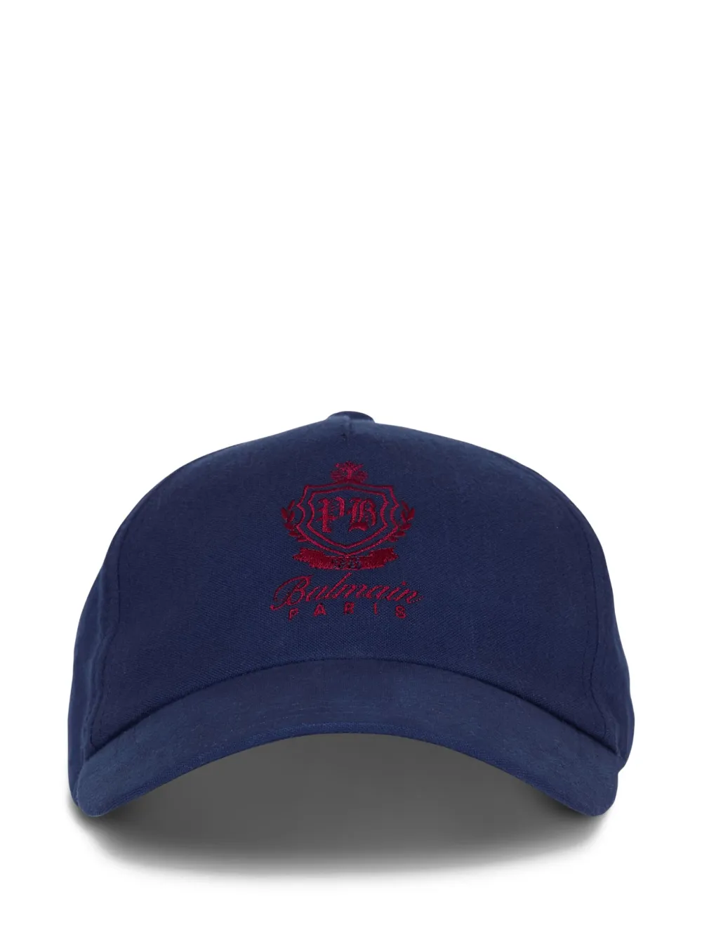 Balmain crest-embellished baseball cap | Blue | Image 1
