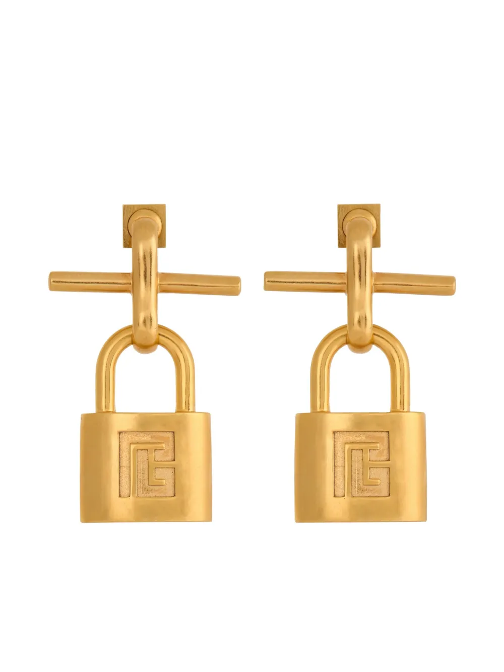 Balmain boucles d'oreilles à cadenas | or | Image 1