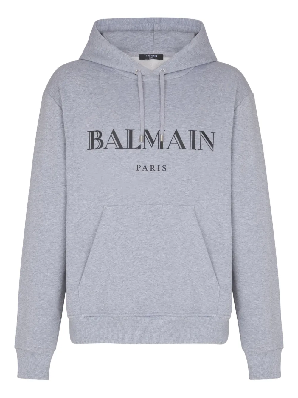 Balmain Hoodie met logoprint Grijs
