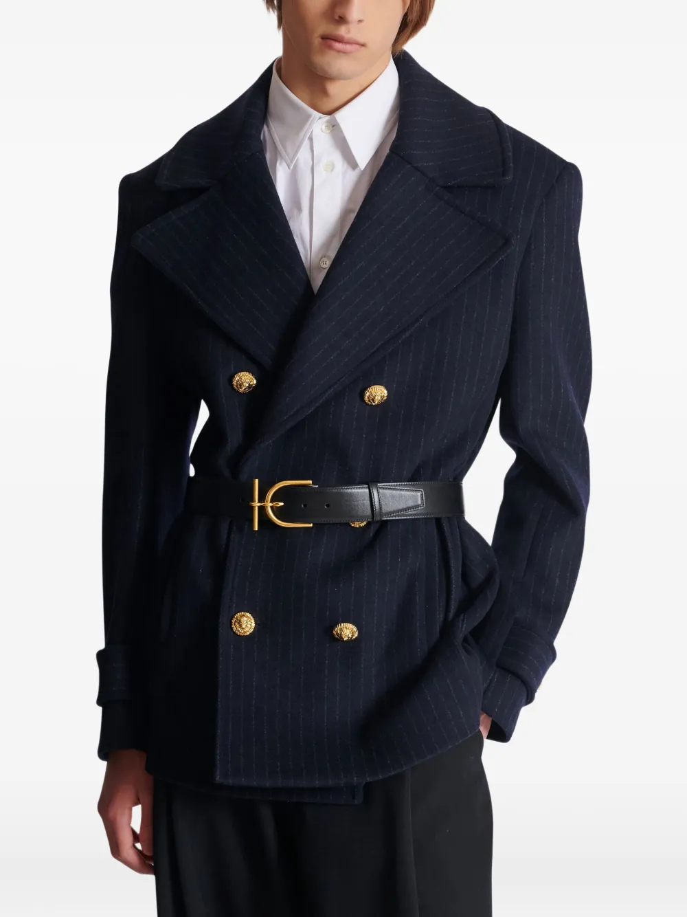 T-bar calfskin belt