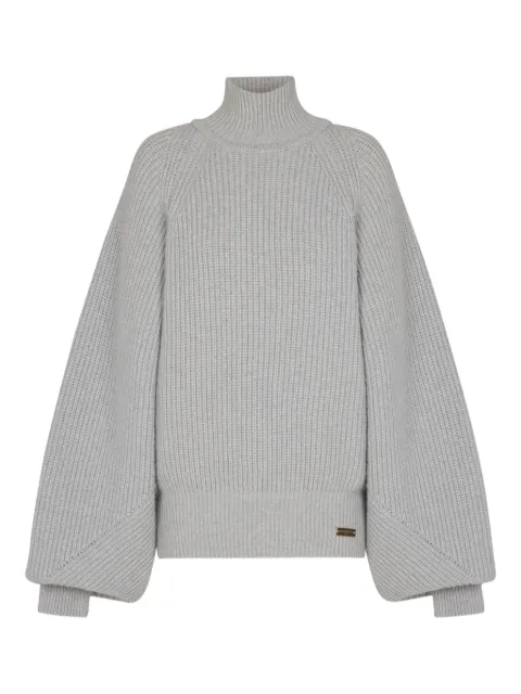 Balmain turtleneck ribbed jumper