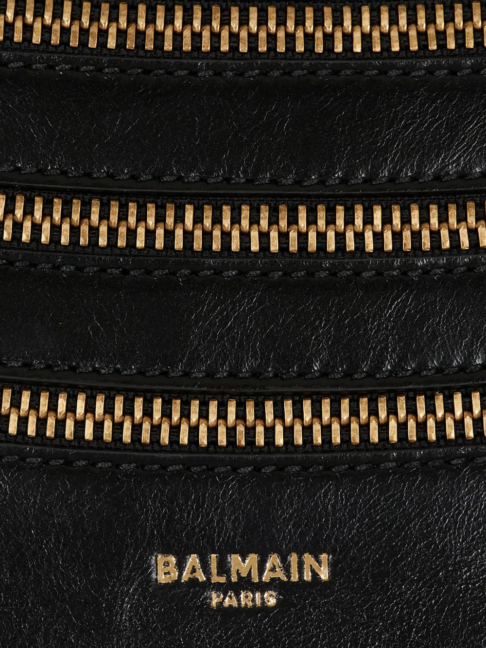 Balmain Medium Shuffle Zips Shoulder Bag In Black