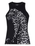 Balmain leopard-print halterneck top - Black