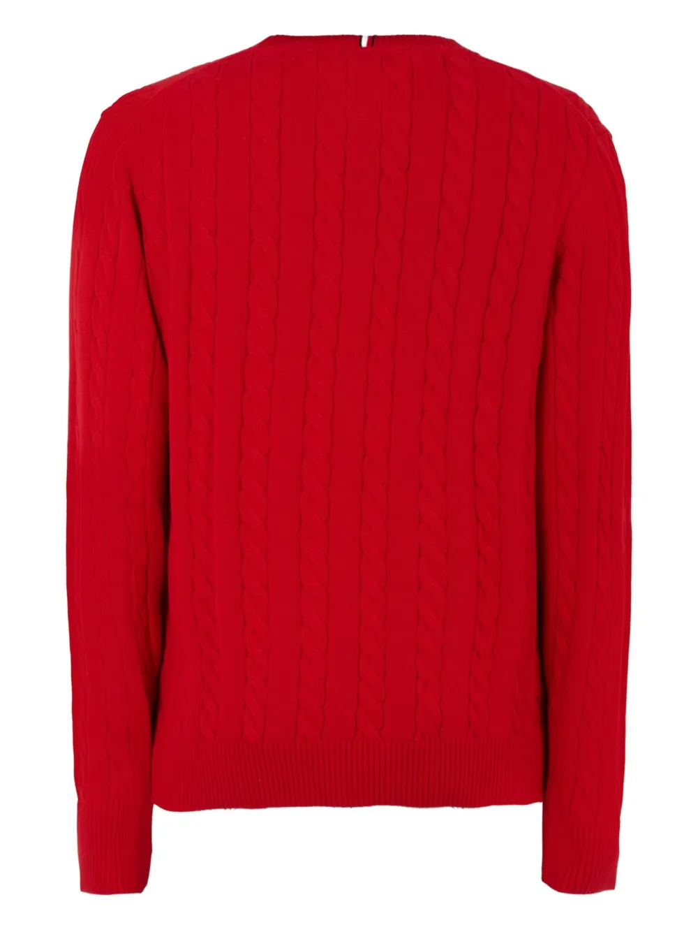 Tommy Hilfiger Junior Kabelgebreide trui Rood