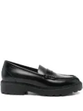 Bally leather platform loafers - Black