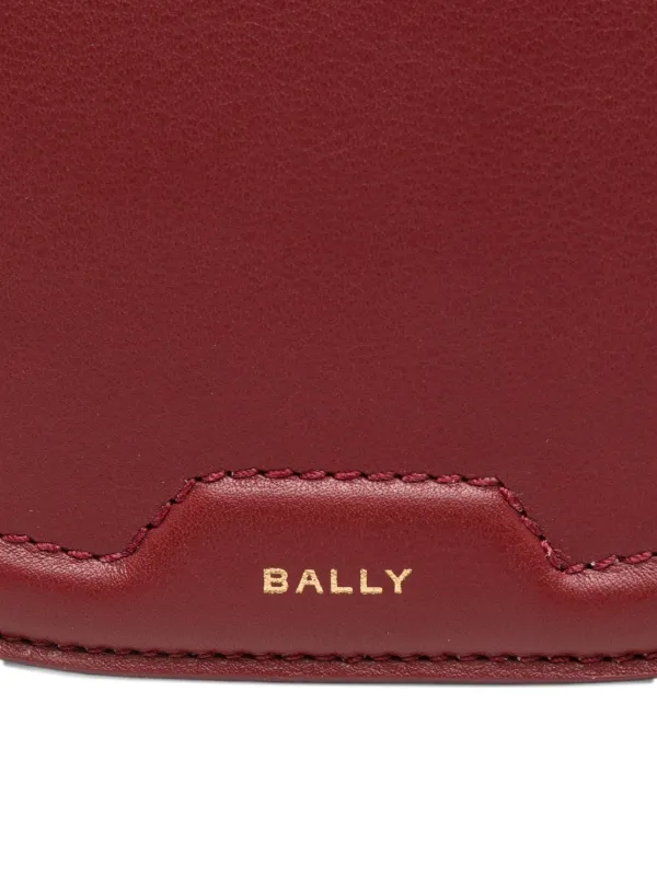 【レア】BALLY 3way 本革二種編みチェーンショルダーバッグ／ワインレッド Bally（バリー） 美品/ BECKIE ロゴ金具 レザー ショルダーバッグ