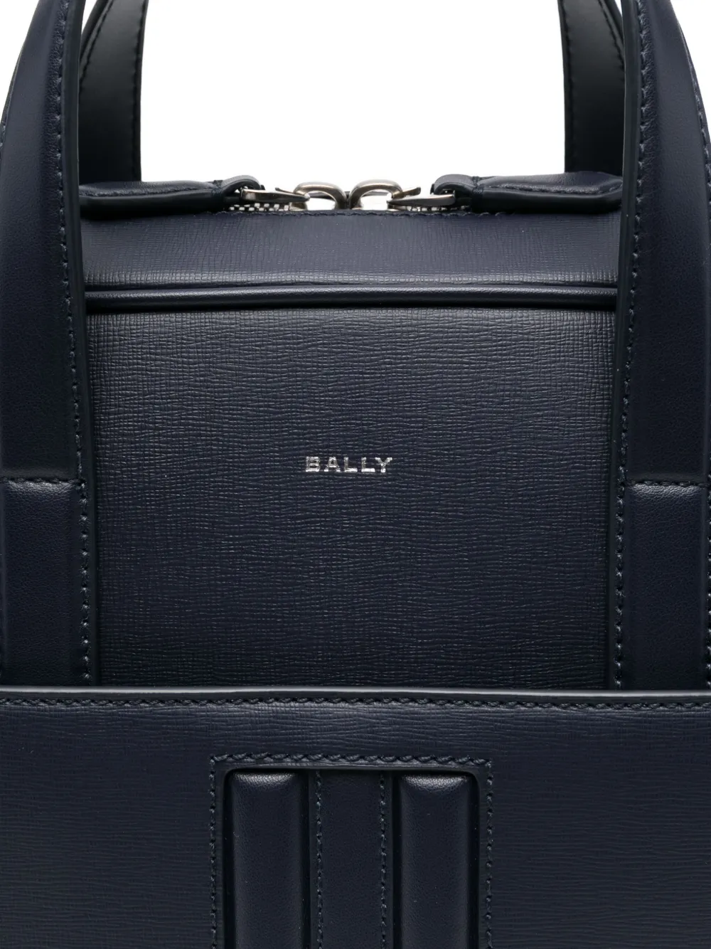 Bally Mythos Triple-stripe Briefcase In Blue