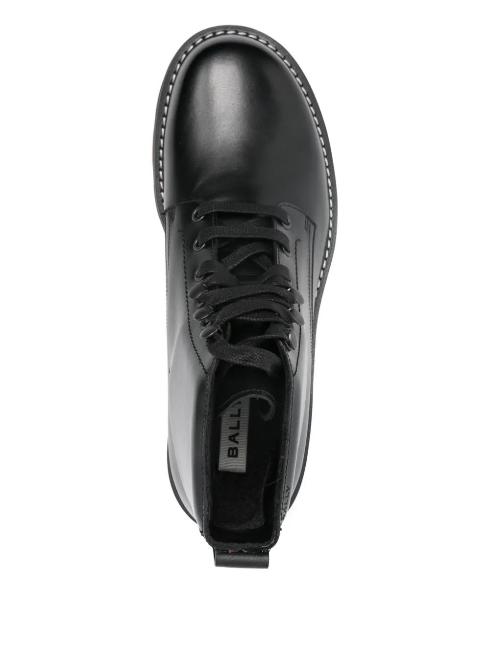 Bally leather biker boots Zwart