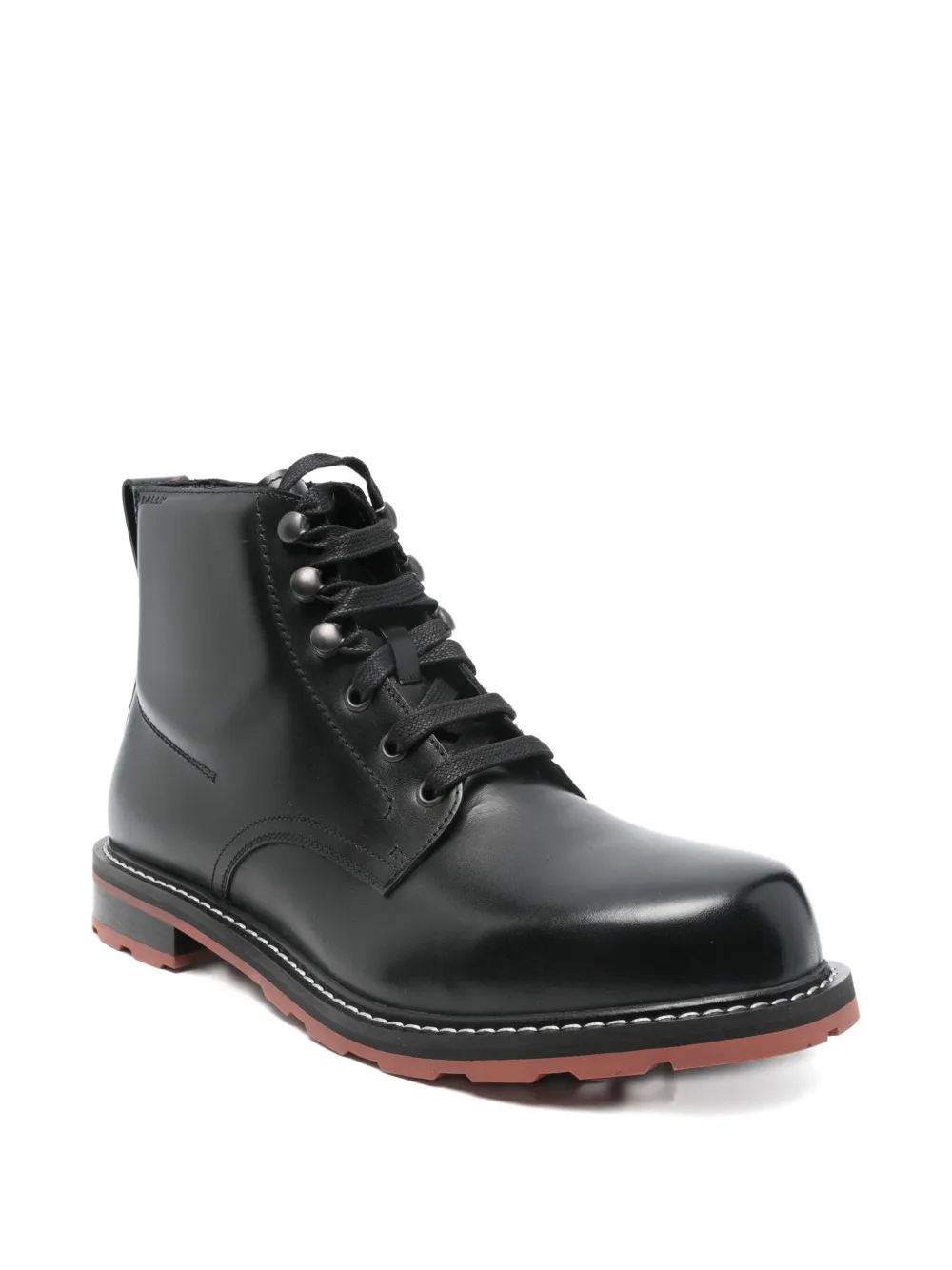 Bally leather biker boots Zwart