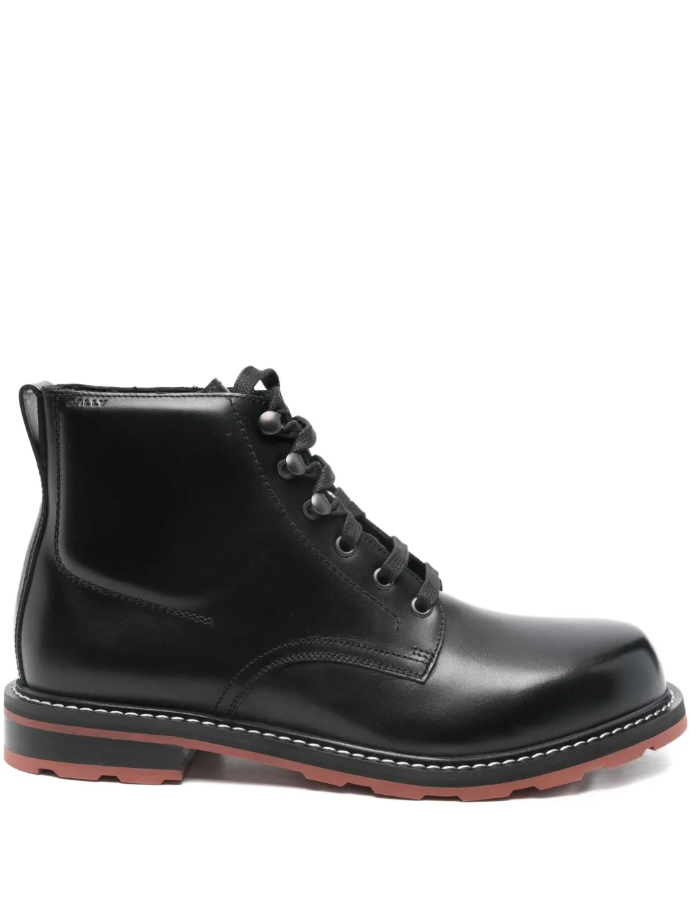 Bally leather biker boots Zwart