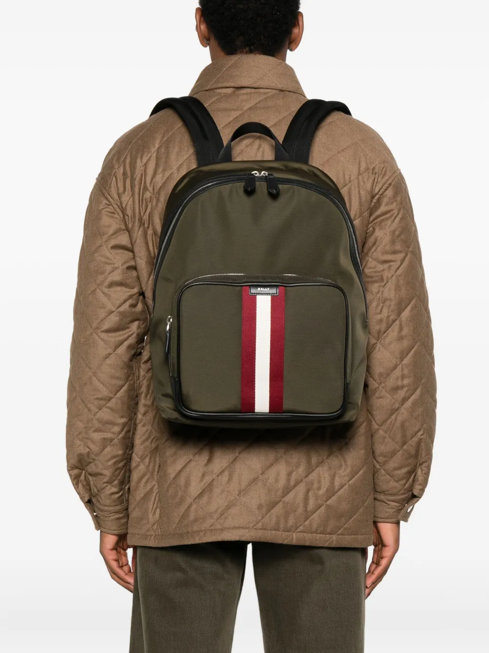 Bally stripe-detail backpack | Image 2