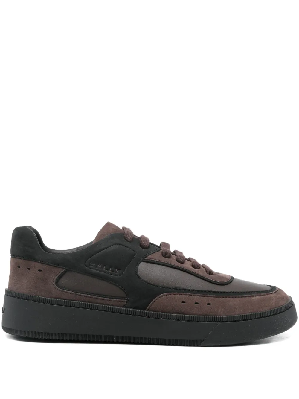 Bally leather panelled sneakers Brown
