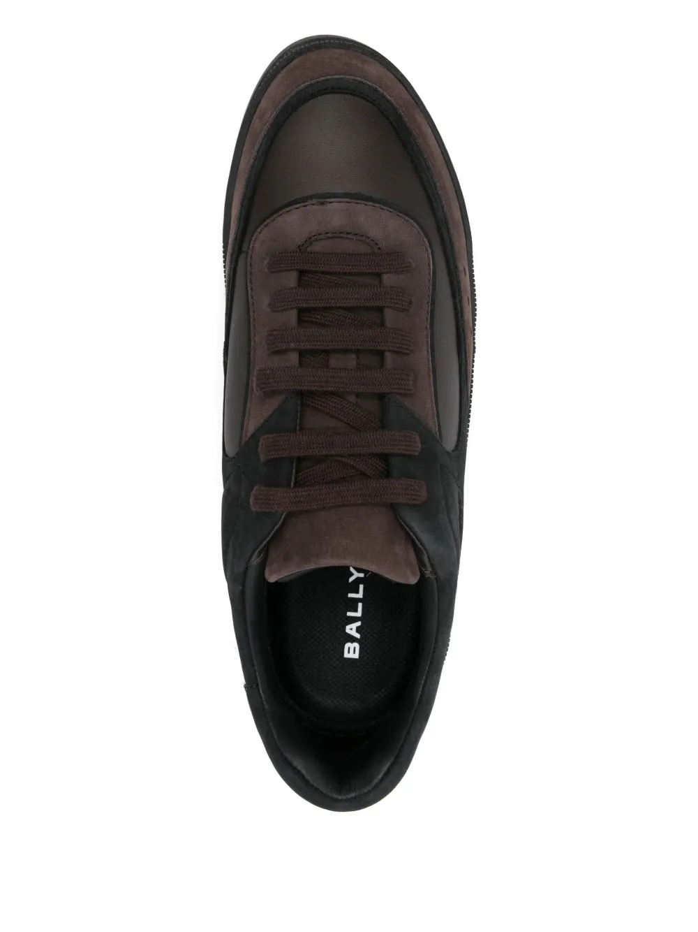 Bally leather panelled sneakers Brown