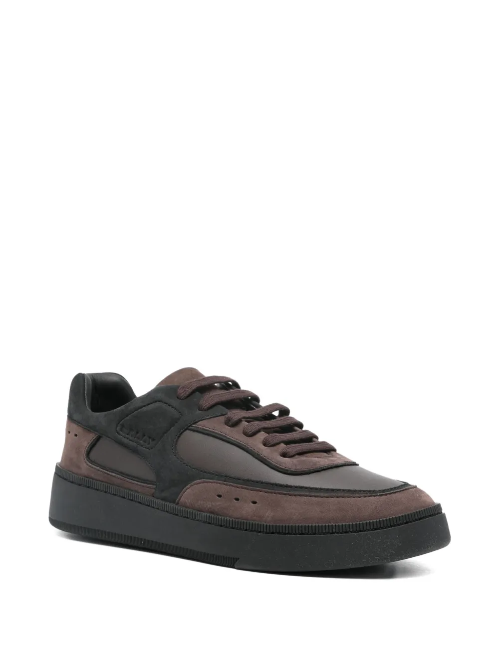 Bally leather panelled sneakers Brown