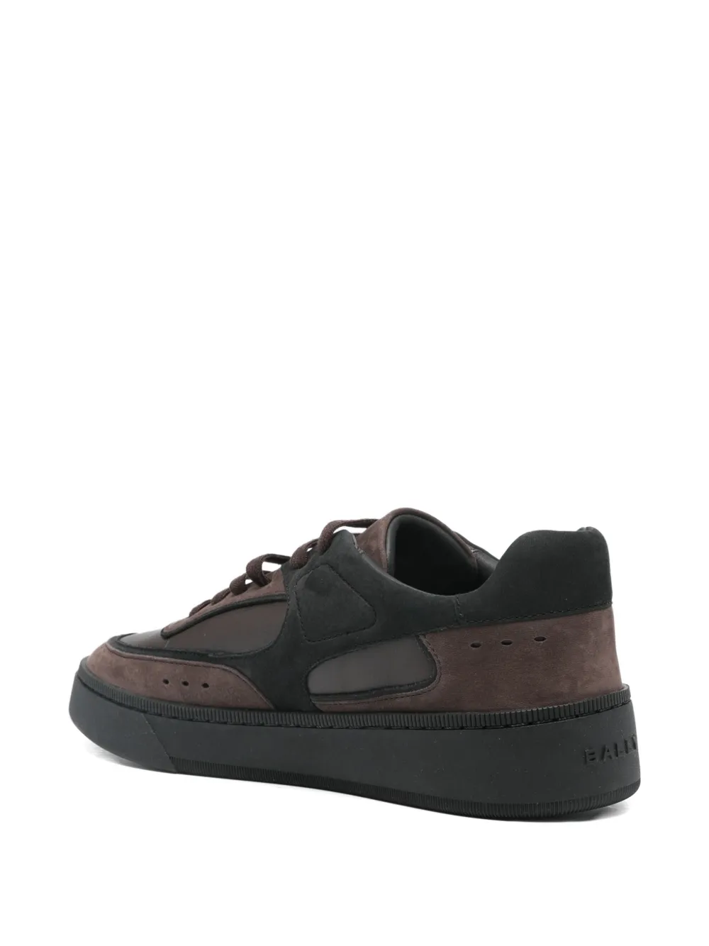 Bally leather panelled sneakers Brown