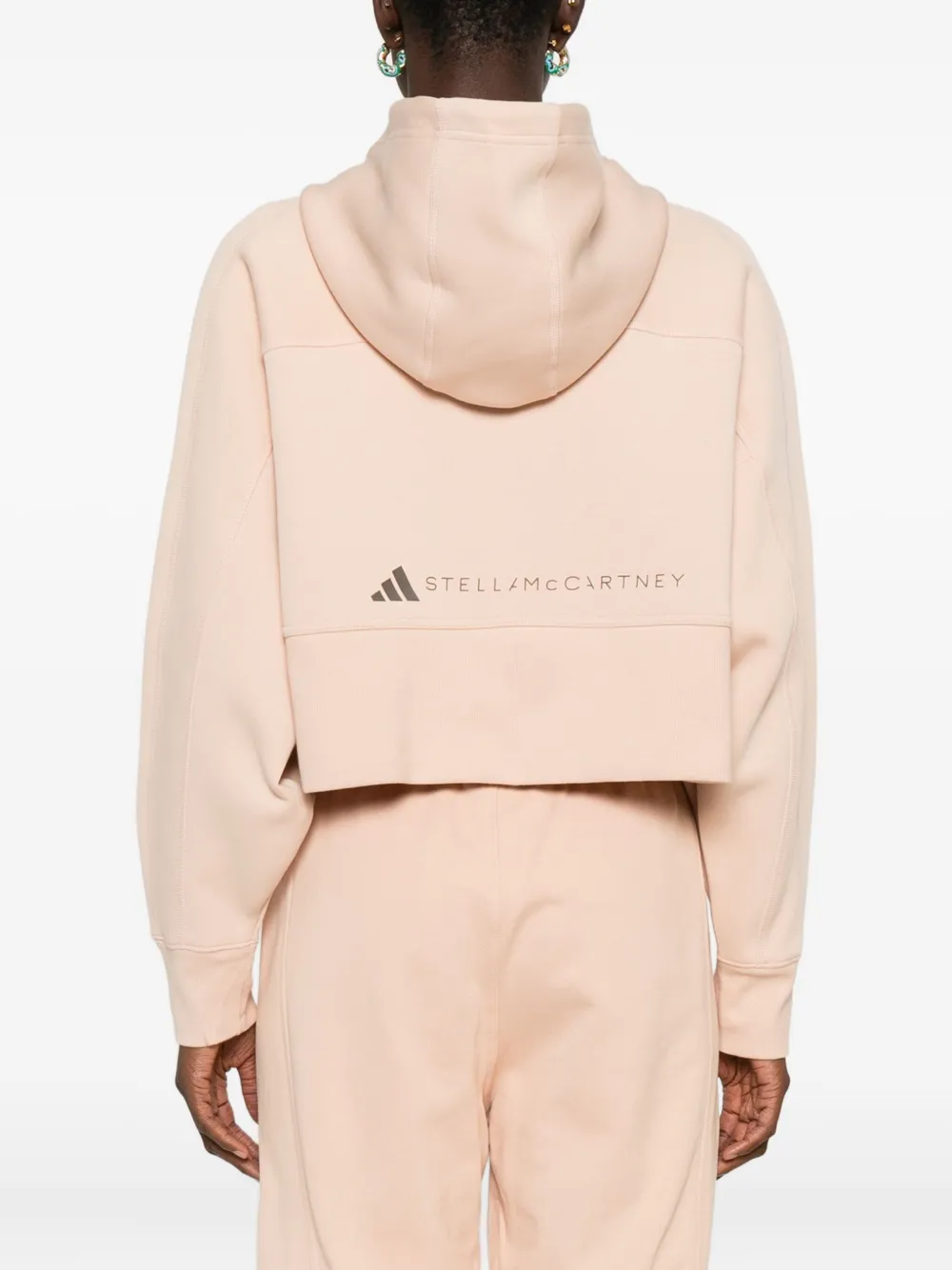 adidas by Stella McCartney zip-up hoodie Beige