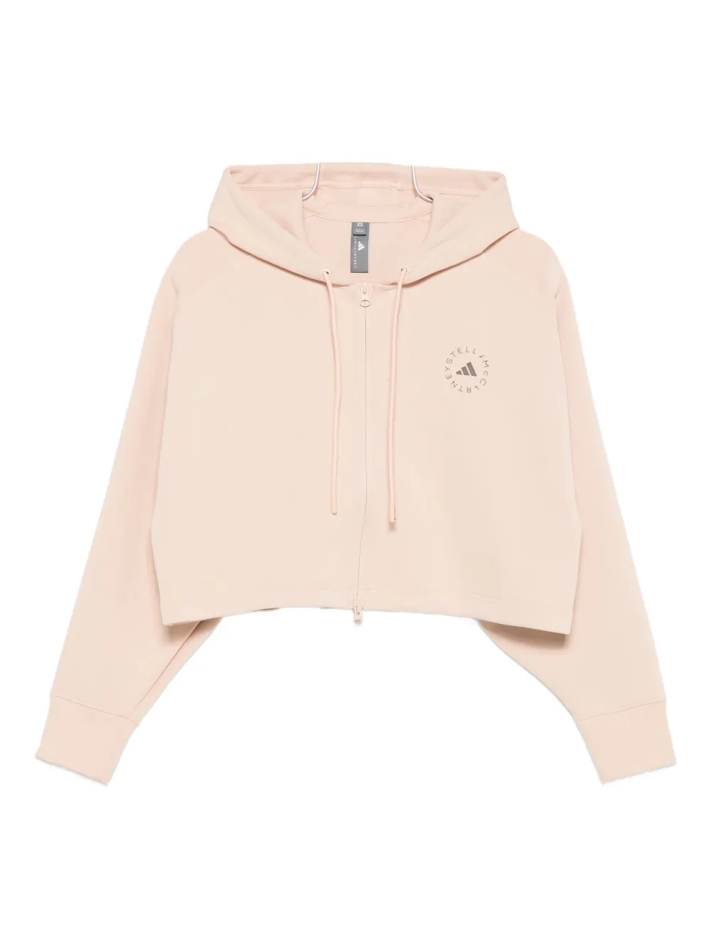 Adidas by Stella McCartney zip-up hoodie Beige