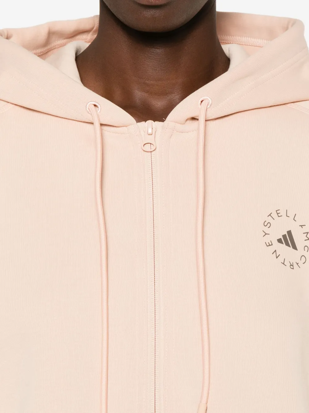 adidas by Stella McCartney zip-up hoodie Beige