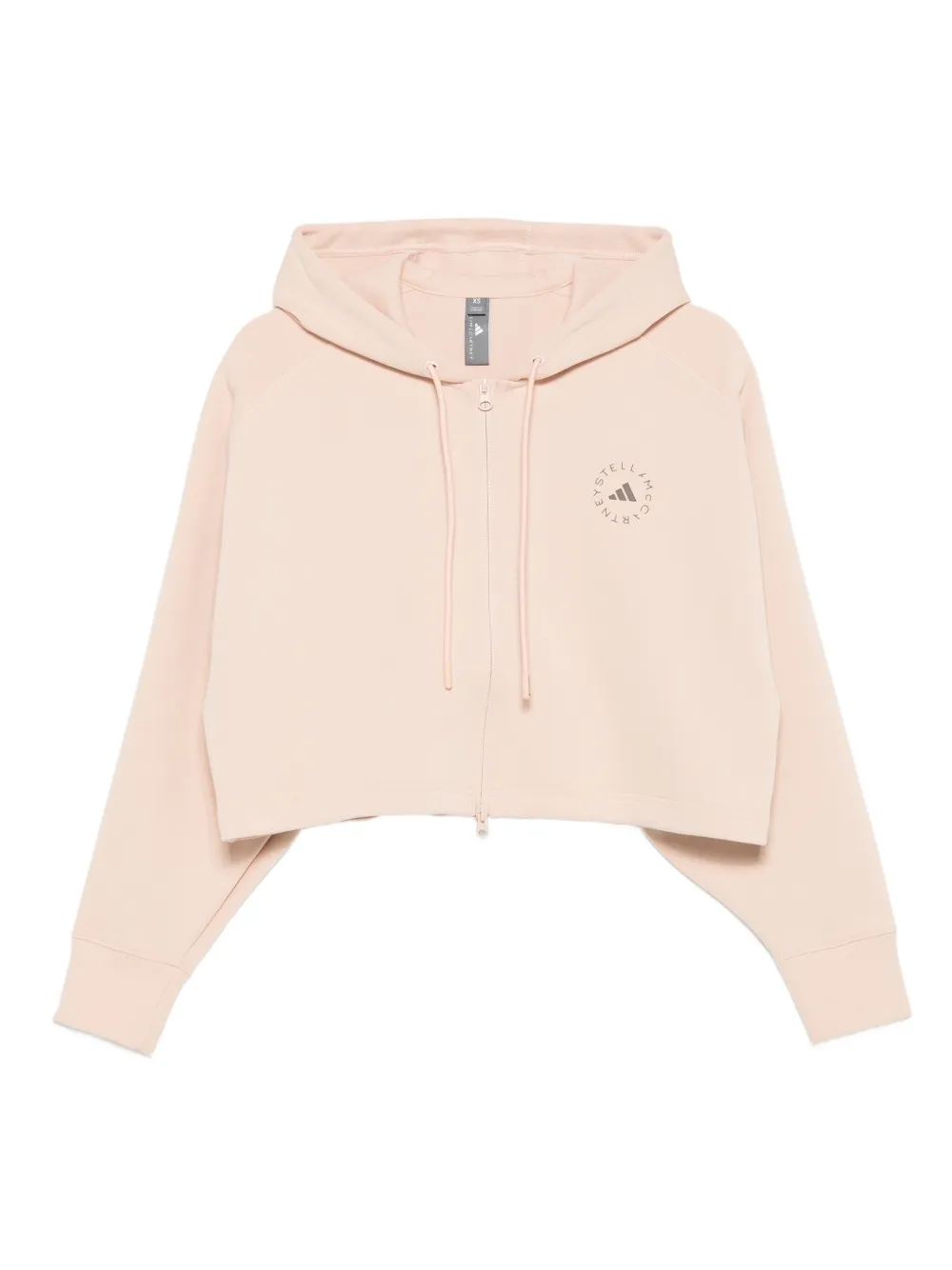 Adidas by Stella McCartney zip-up hoodie Beige