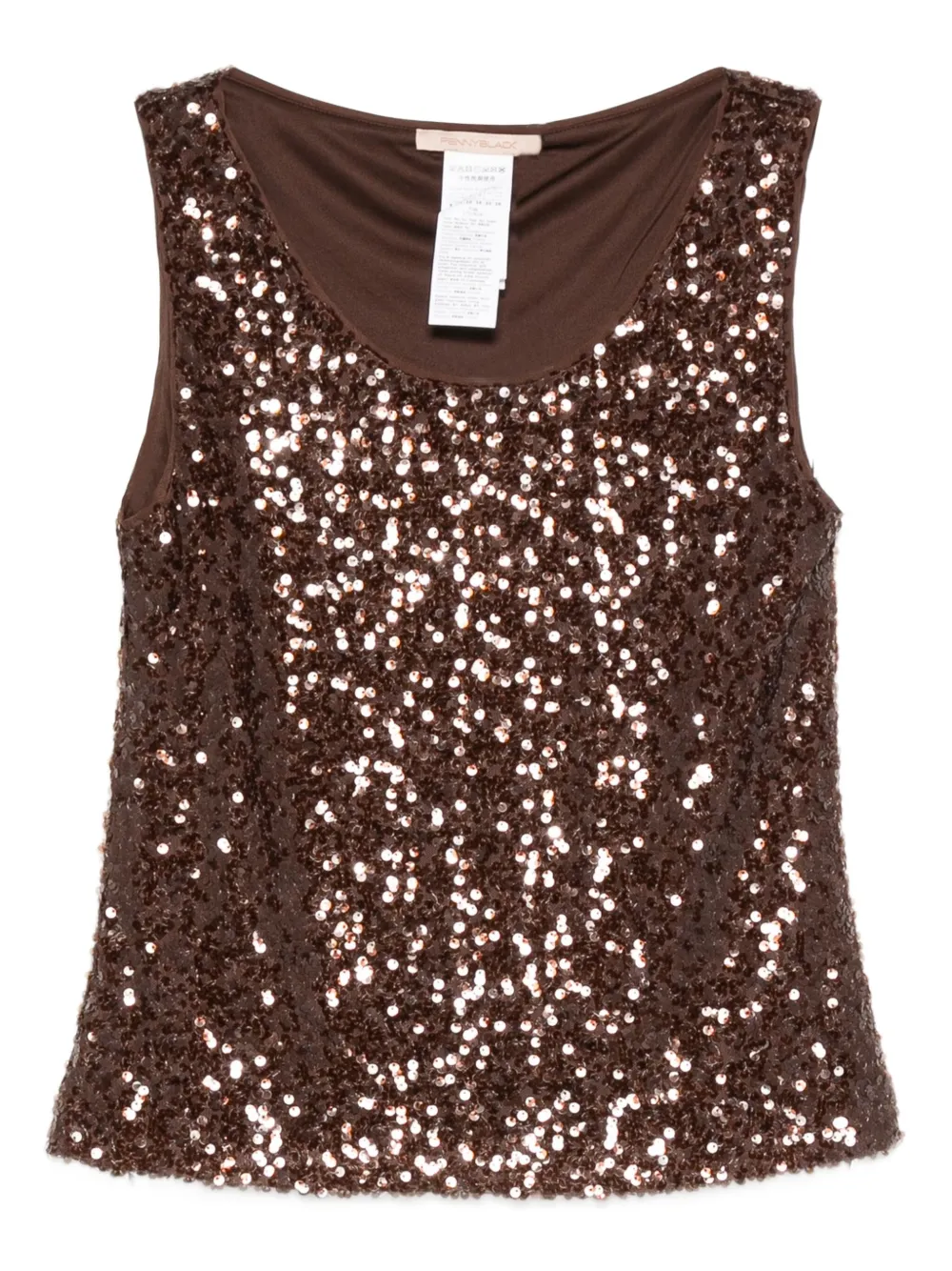Pennyblack Sequin-embellished Top In Animal Print