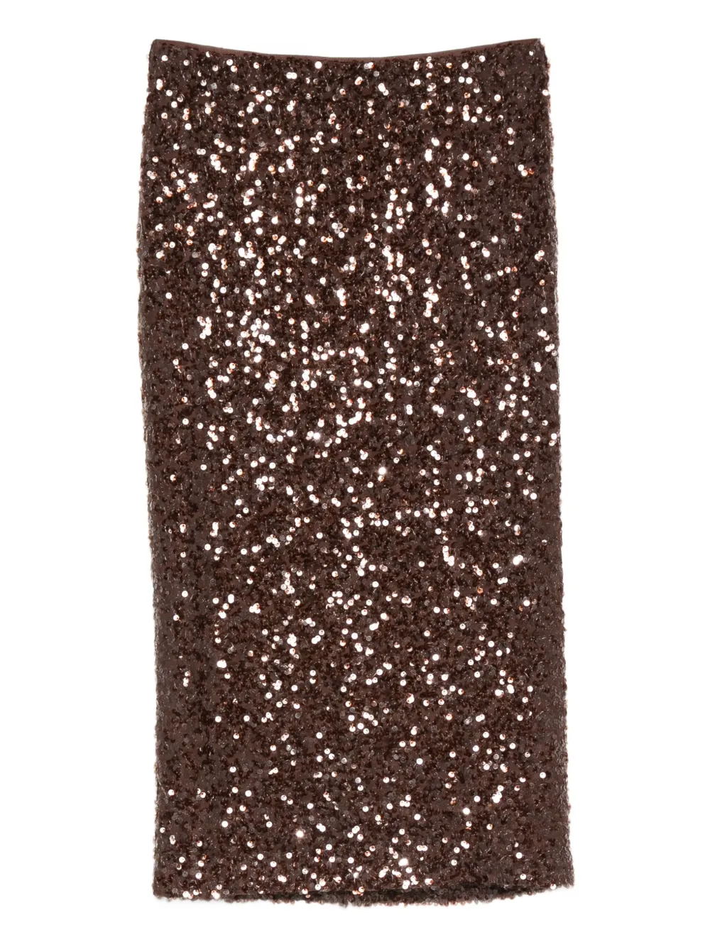 Pennyblack Sequin-embellished Skirt In Brown