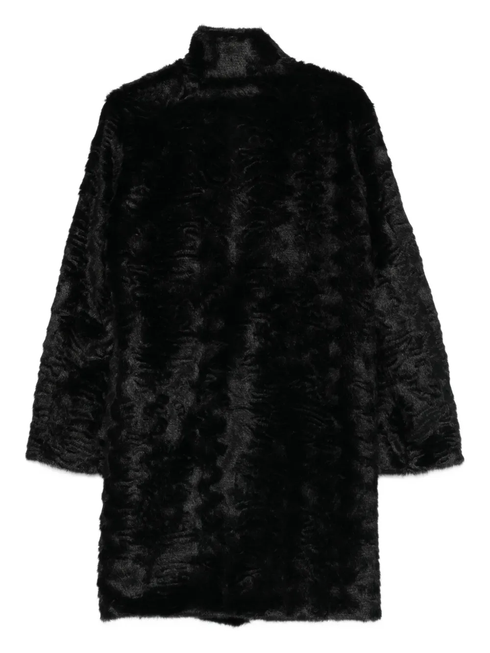 Pennyblack Alabama High-neck Textured Coat In Black