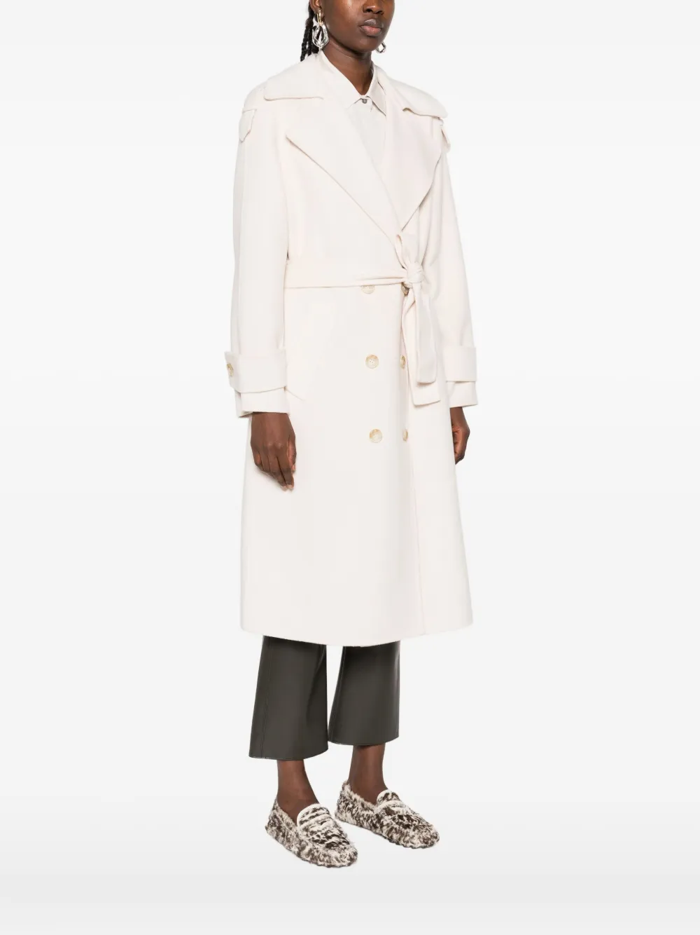 Pennyblack Jas met ceintuur Beige
