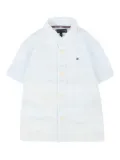 Tommy Hilfiger Junior striped short-sleeve shirt - White