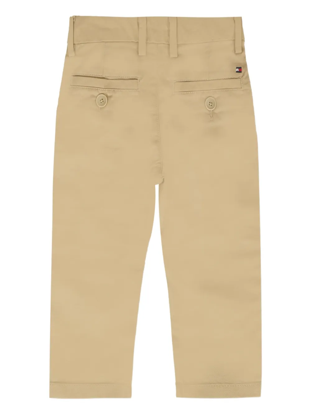 Tommy Hilfiger Junior Stretch-cotton Chinos In Nude