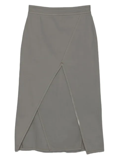 IRO Judes slit-front cotton midi skirt