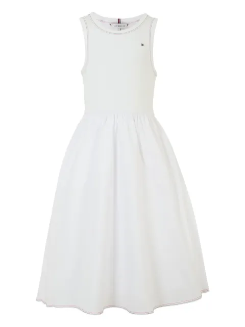 Tommy Hilfiger Junior ribbed-bodice sleeveless dress