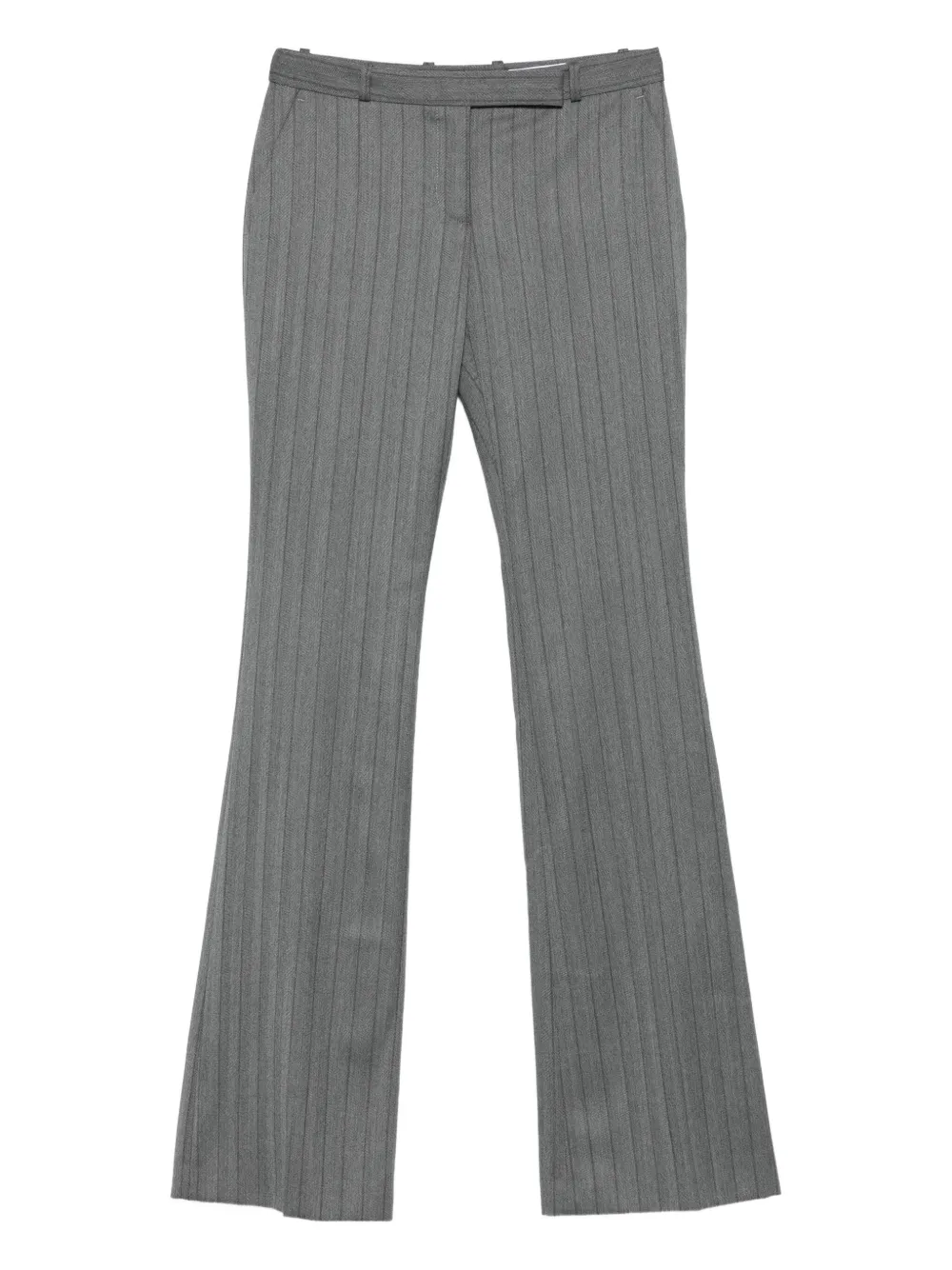Alexander McQueen pinstripe flared trousers Grijs