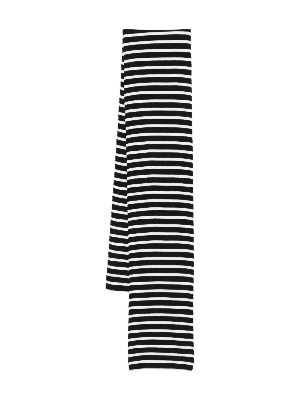 Saint James striped scarf - ブラック Saint James striped scarf - ブラック