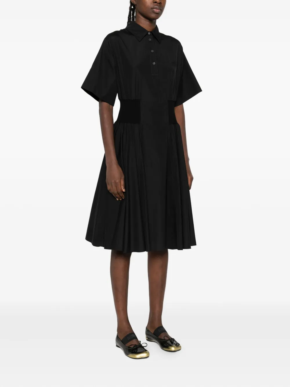 LOEWE Midi-jurk met polokraag Zwart