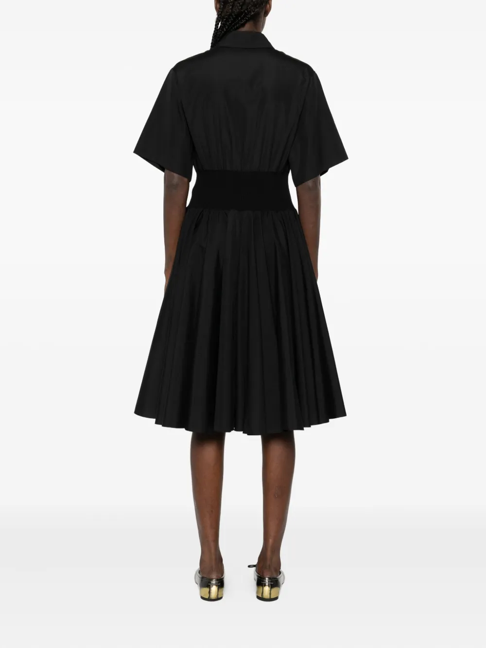 LOEWE Midi-jurk met polokraag Zwart