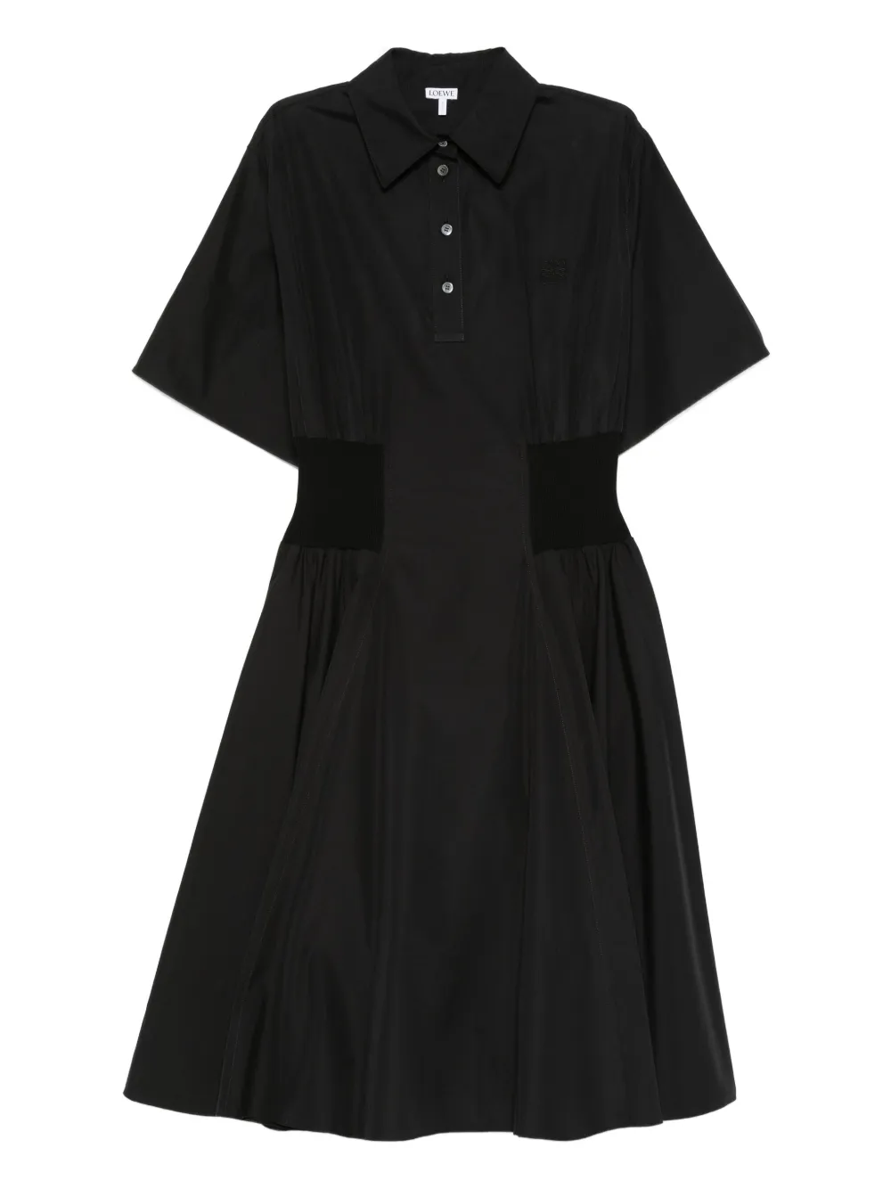 LOEWE Midi-jurk met polokraag Zwart