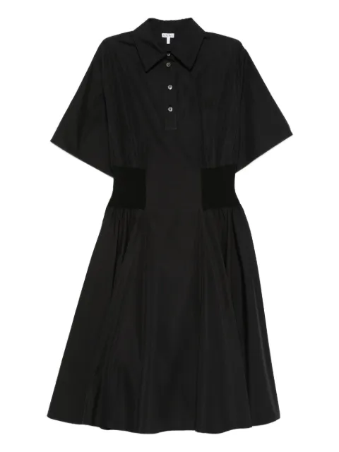 LOEWE vestido midi con cuello tipo polo