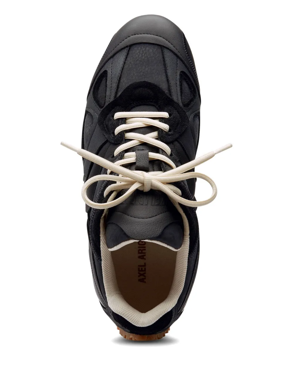 Axel Arigato leather panelled lace-up sneakers Black