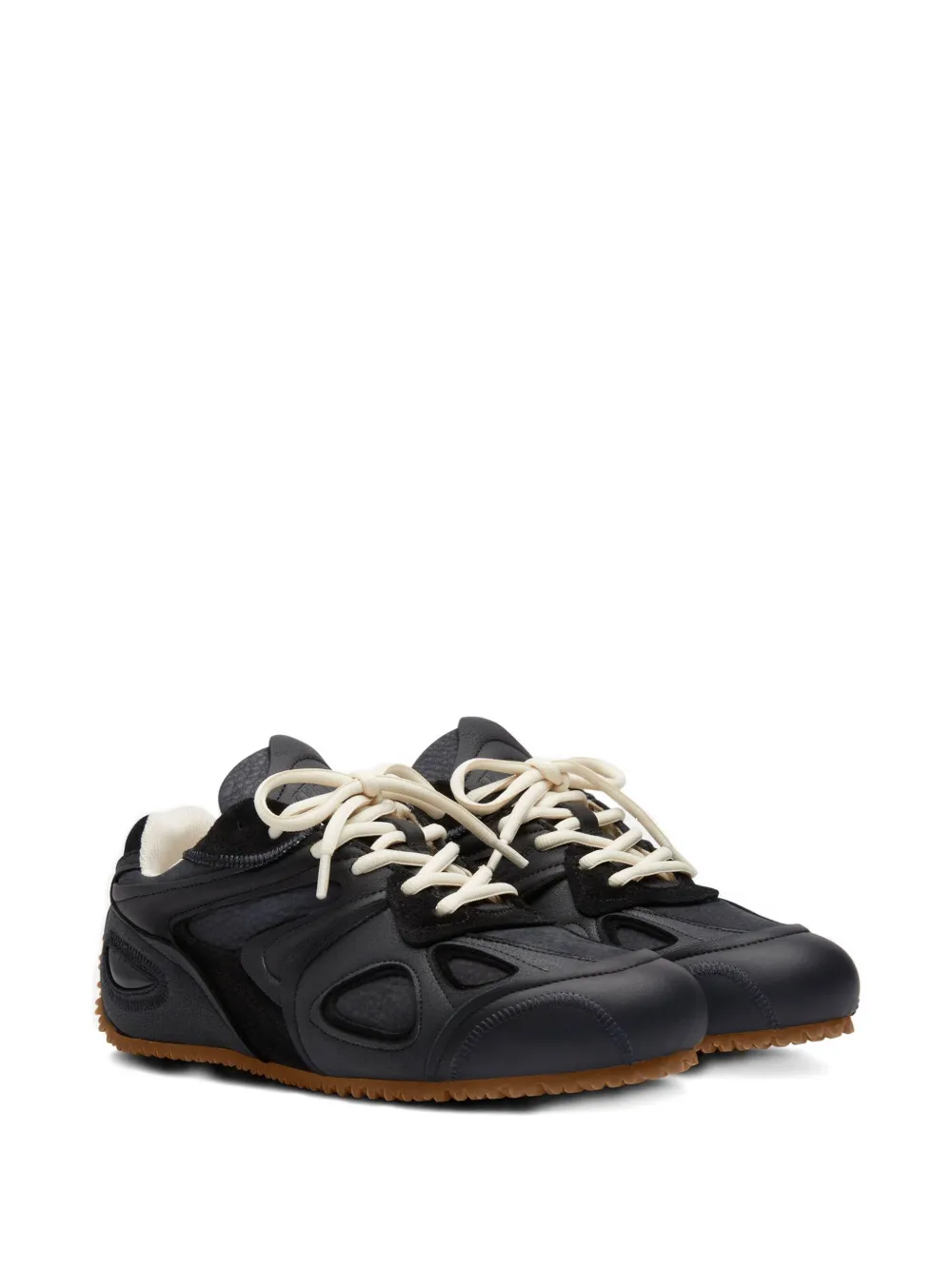 Axel Arigato leather panelled lace-up sneakers Black